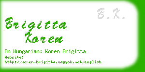 brigitta koren business card